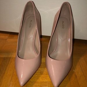 Pinkish beige heels from Aldo